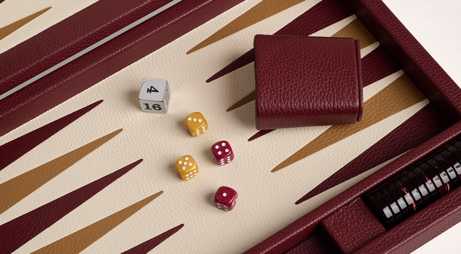 バックギャモン by HACKETT LONDON ＊革張り Leather Backgammon