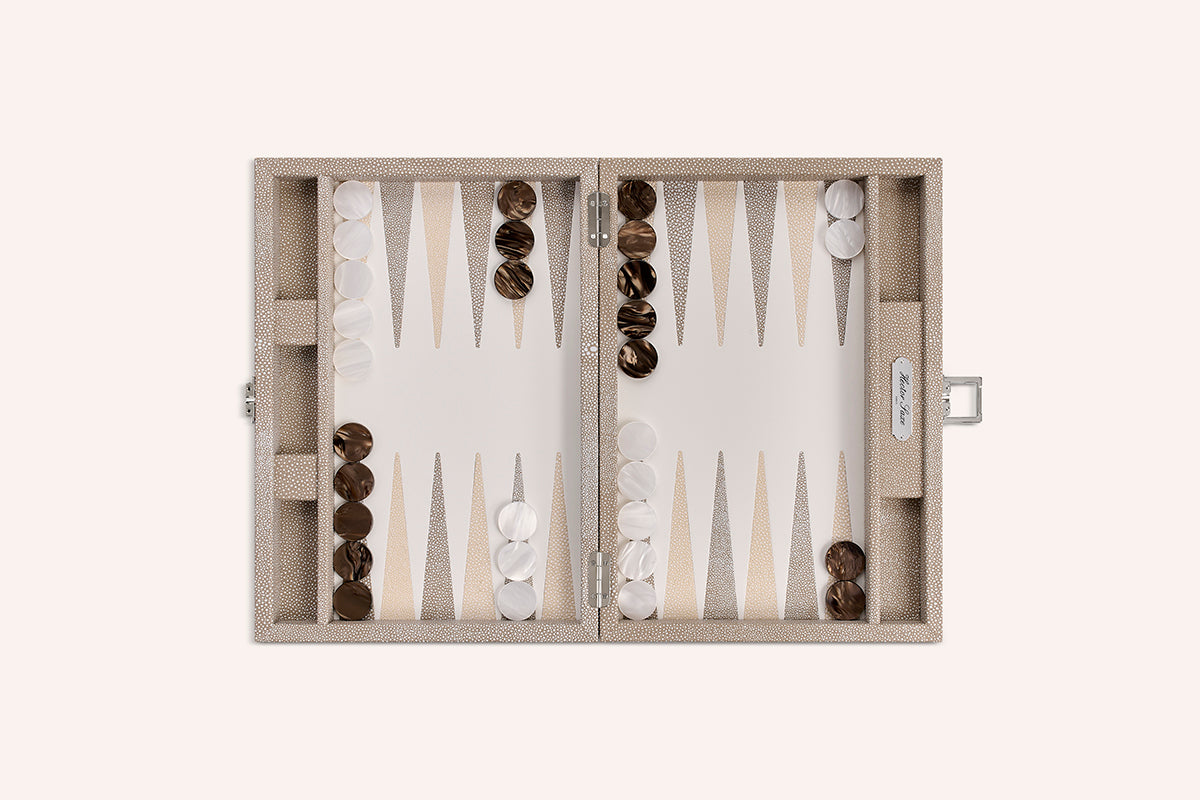 Backgammon Médium impression Galuchat
