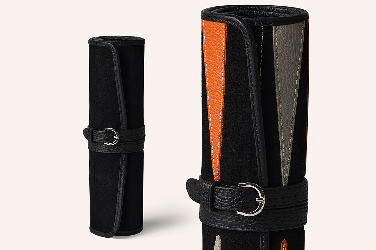 #color_velours noir - orange