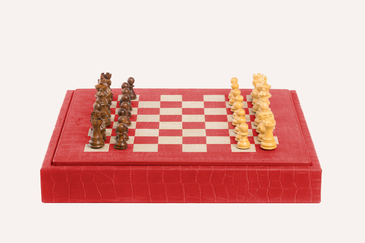 Coffret d'Échecs Impression Alligator