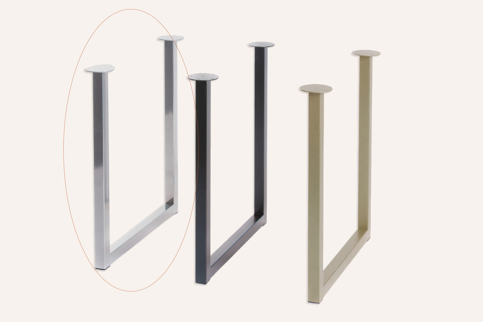 #Pieds de Table_U
#FINITIONS_MÉTAL NICKELÉ