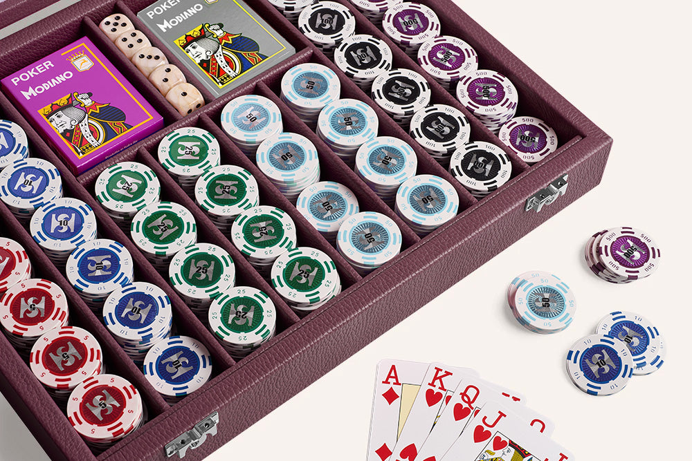 Poker Set with 440 Chips Grained