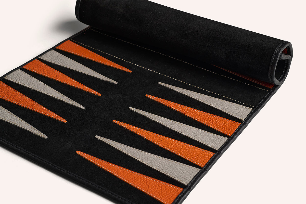 #color_velours noir - orange