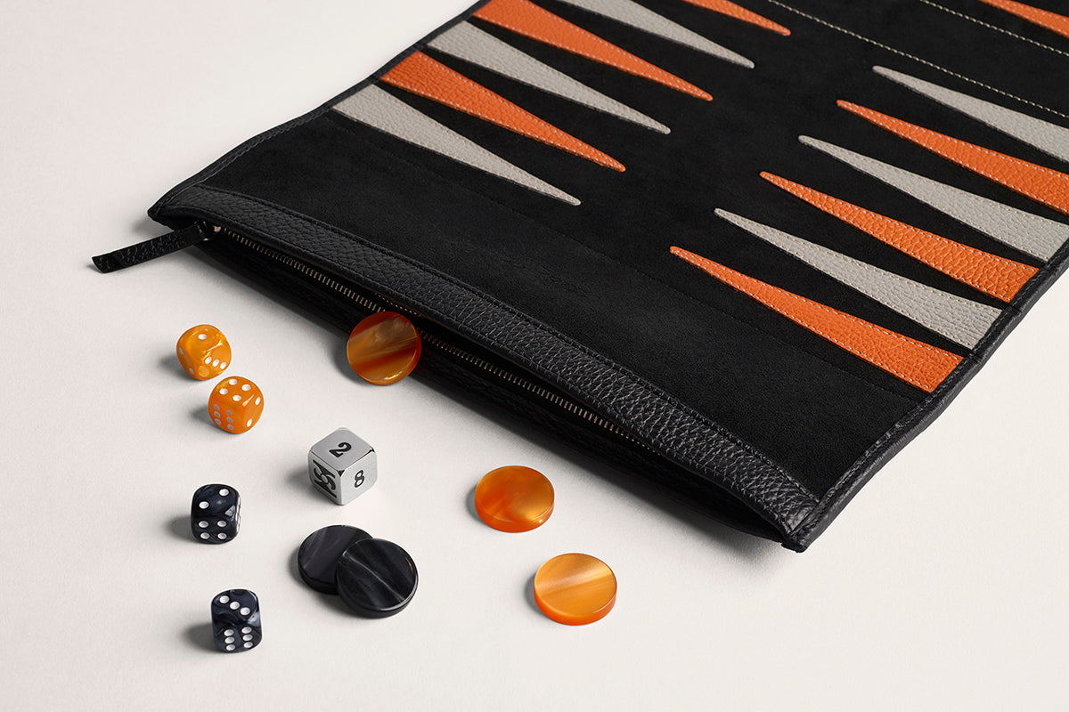 #color_velours noir - orange