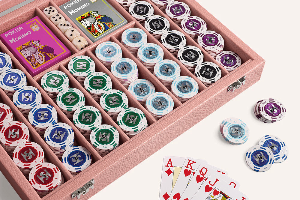 Poker Set with 440 Chips Grained