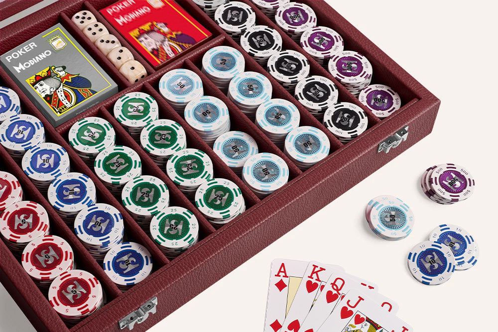 Poker Set with 440 Chips Grained