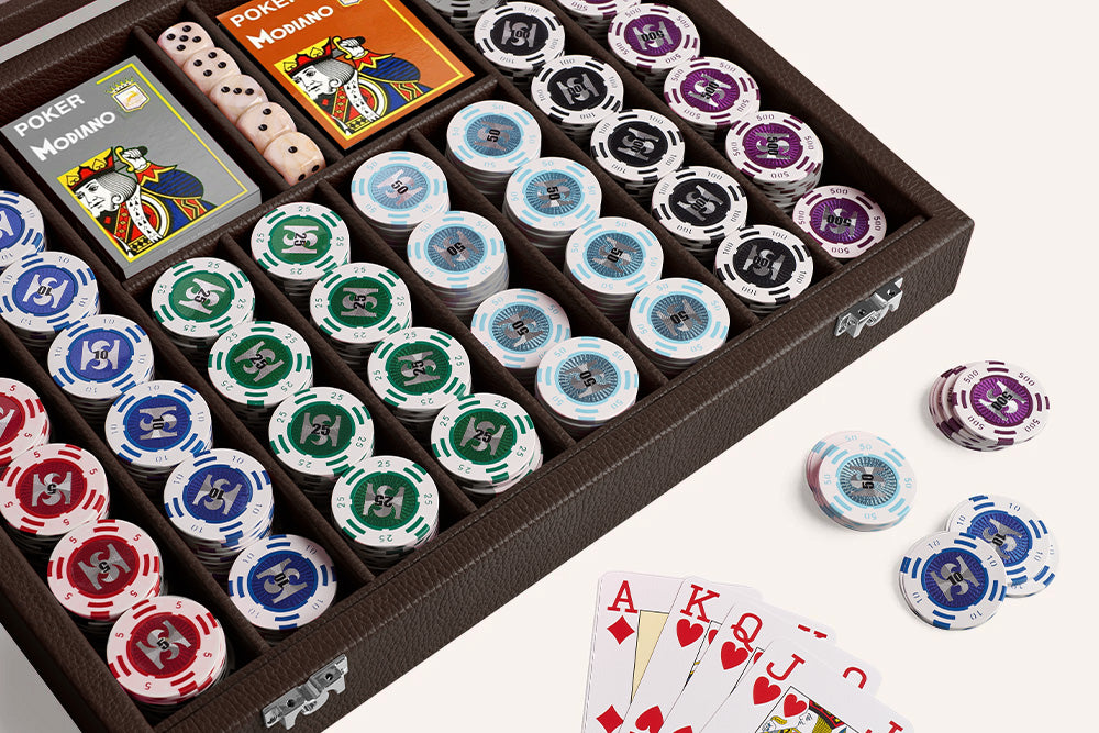 Poker Set with 440 Chips Grained