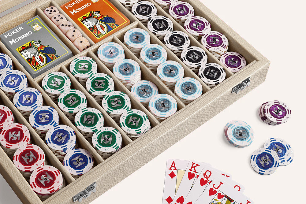 Poker Set with 440 Chips Grained