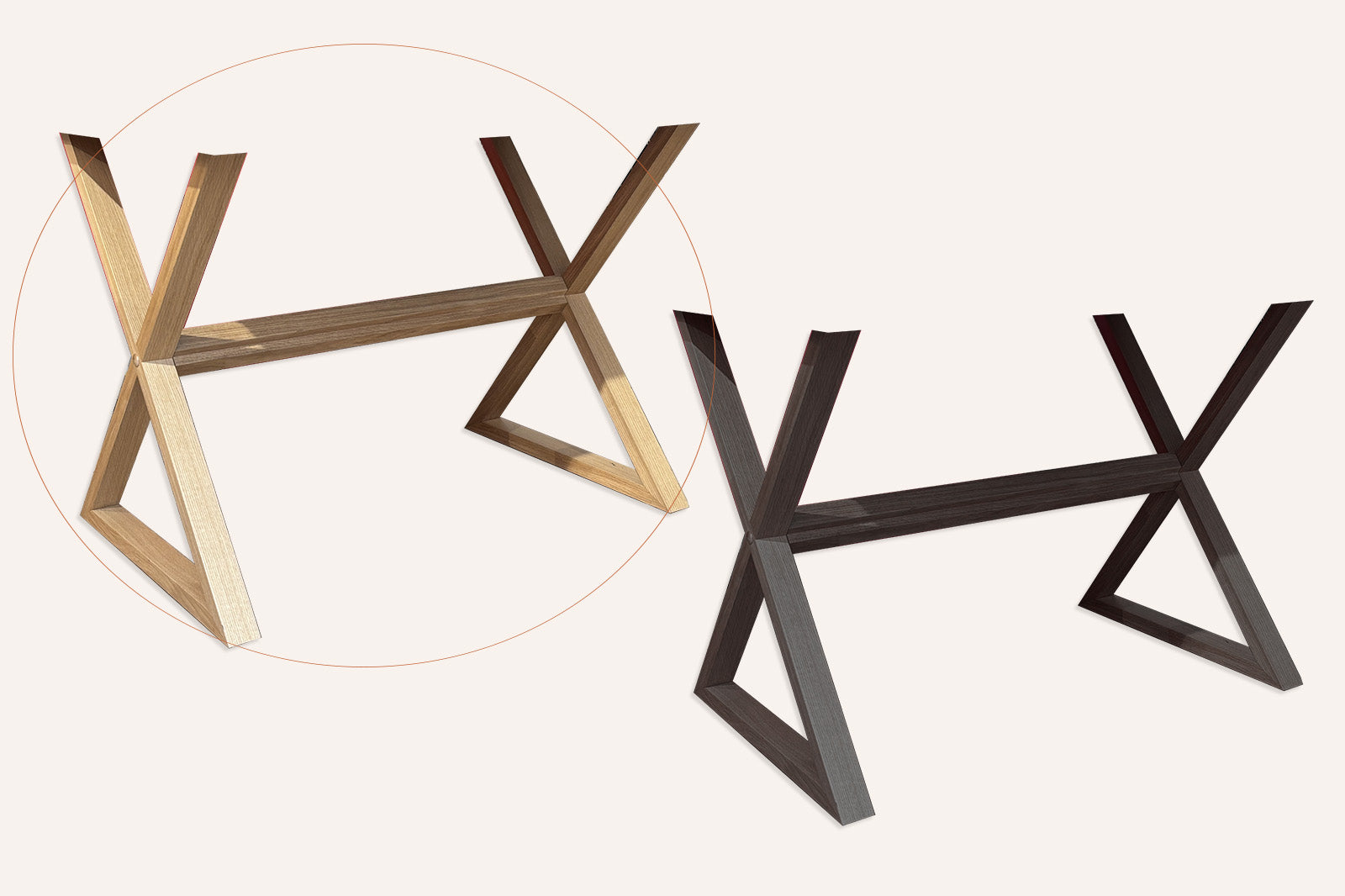 #Pieds de Table_X
#FINITIONS_CHÊNE CLAIR